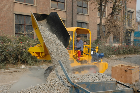 ZCY60R side dumping rock loader for material cleaning after blasting in the underground coal mine