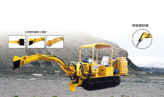 WPZ-30/400 Underground Roadway Maintenance Machine with gethering, breaking and lifting functions