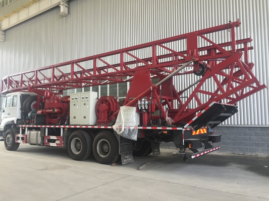 15m long mast Double Power double winch 600m  truck-mounted water well rotary drilling rig
