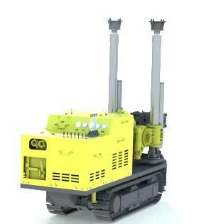 Single boom crawler drilling rig with FLP wireless remote controller for underground coal mine