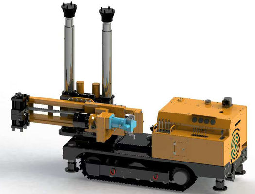 Single boom crawler drilling rig with FLP wireless remote controller for underground soft coal seam drilling