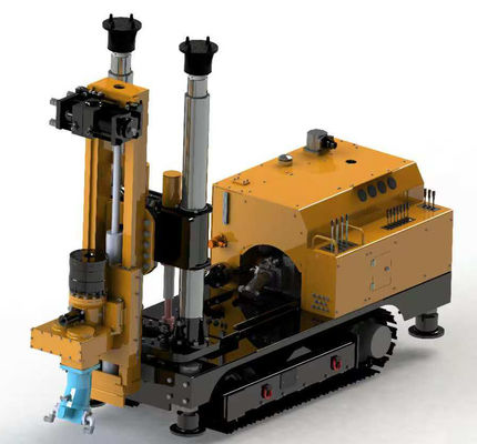 Single boom crawler drilling rig with FLP wireless remote controller for underground soft coal seam drilling