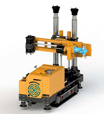 Single boom crawler drilling rig with FLP wireless remote controller for underground soft coal seam drilling