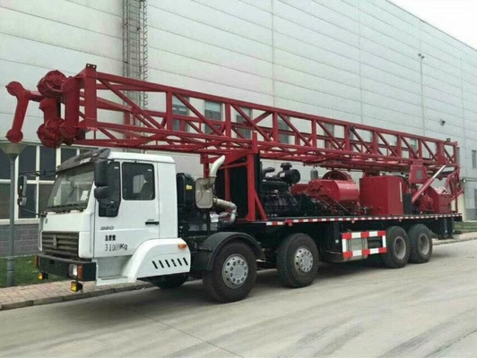Double Power double winch SPC-600 portable borewell drilling rig for 600m water well with weight indicator