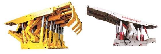 Special Backfill Tunnel End Support with function for compact the backfill material in underground coal mine