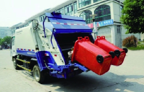6cub and 12 cum compress rate 1:3 compressed garbage vehicle