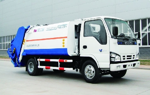 6cub and 12 cum compress rate 1:3 compressed garbage vehicle