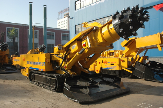 DGMS approved EBZ160 roadheader 160kw cutting power for half rock seam