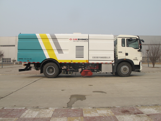 Single Engine Low and High Pressure Water Washing and Cleaning Road Sweeper