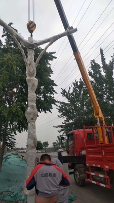 Solar Energy alarm device 10.5m overlong boom 3 tons stiff boomed loader crane