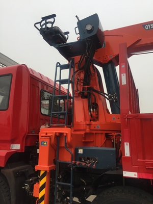 QYS-12IVC factory supply telescopic boomed 12 tons hydraulic stiff boomed loader crane