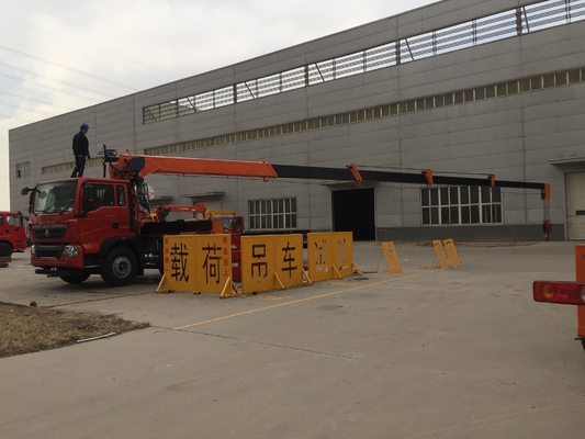 low temperature 8 ton 6 sections 19.8m boom truck-mounted crane special for Russian market