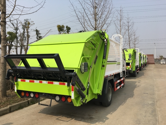 Rear loading waste collection and compaction efficient 6cbm transport vehicle