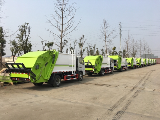 Rear loading waste collection and compaction efficient 6cbm transport vehicle