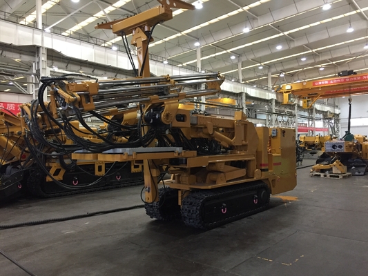 Automatic roof bolter machine drilling resin installation and anchor mounted completed automatically