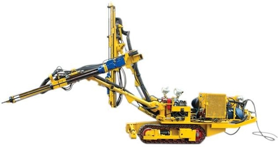 Flameproofed crawler type rock driller for blasting in the underground coal mine roadway