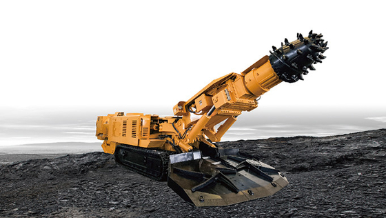 Driller header Roadheader with a exploration drilling rig for water and gas detection