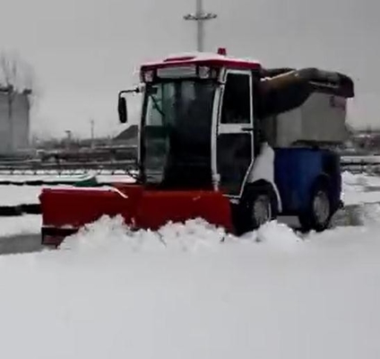 Mini multi-function park sweeper snow blower grass cutter floor washer