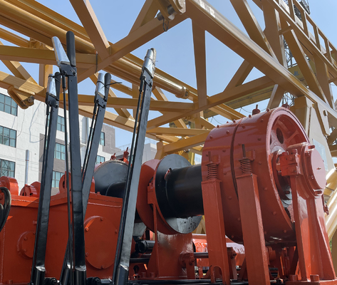 Trailer mounted Double winches SPT-800 800m borewell drilling rig for 800m water well with drilling pressure gauge
