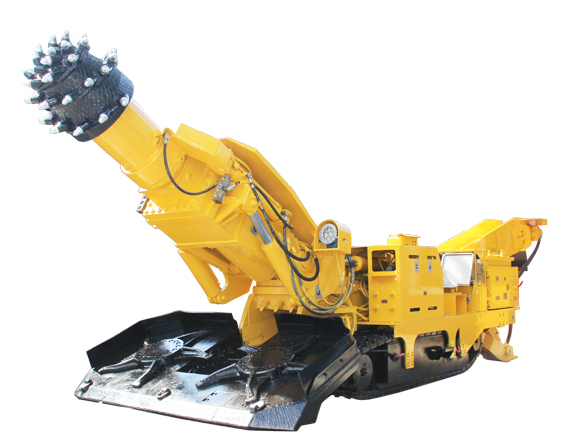 EBZ100 FLP roadheader with 100kW cutting power for underground tunneling in coal mine
