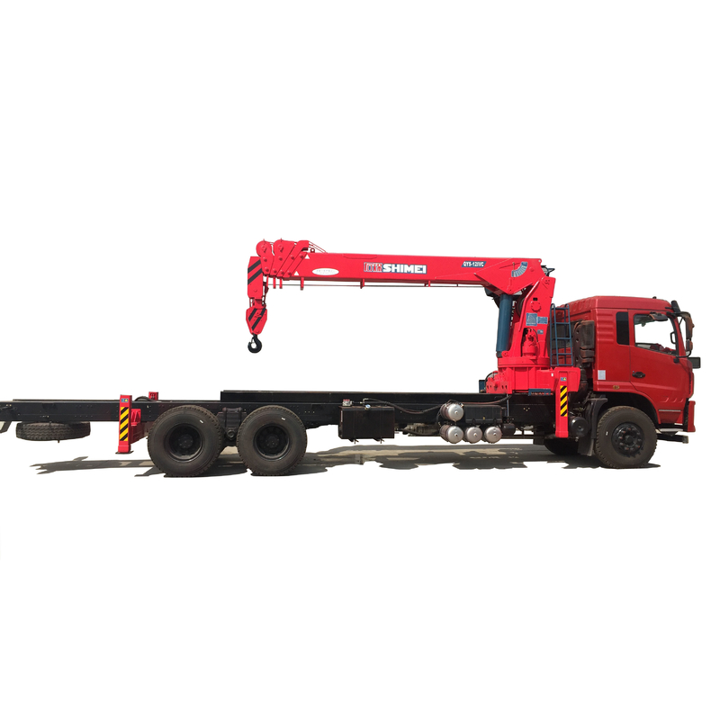 QYS-12IVC factory supply telescopic boomed 12 tons hydraulic stiff boomed loader crane